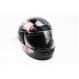 Шлем закрытый HF-101 L- ЧЕРНЫЙ с красно-серым рисунком Q23-R (330867)