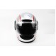Шлем закрытый HF-101 М- СЕРЫЙ с красно-серым рисунком Q233-R (330880)