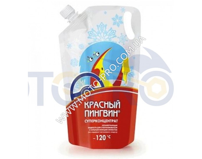 Очиститель стекол авто 1л (концентрат) (пакет, ЗИМА -120 С)   RED PENGUIN   (XB 50003)   (#ХАДО)
