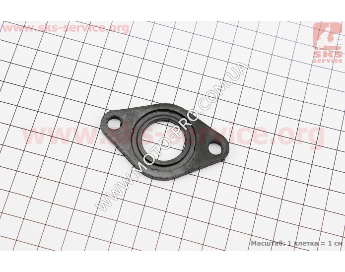 Прокладка патрубка карбюратора (пластмас) (318197)
