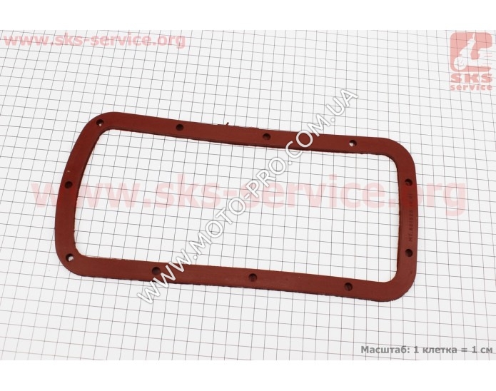 Прокладка поддона резиновая, МТ (красная) (341352)
