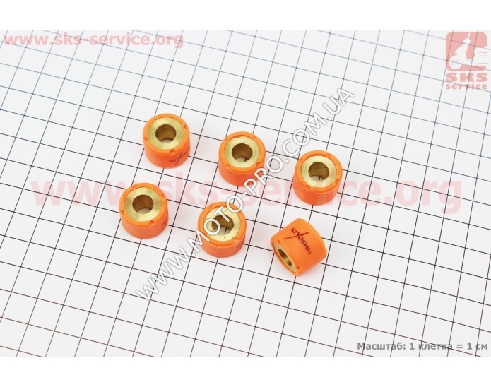 Ролики вариатора 6шт, 18*14 - 12,8г (Тайвань)