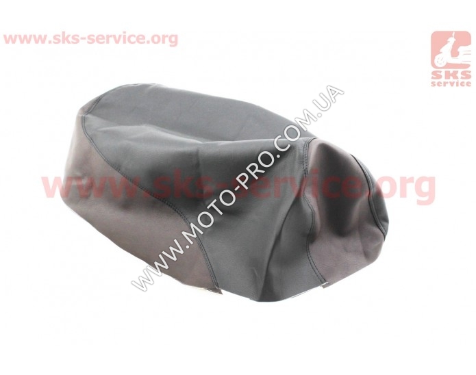 Чехол сидения Honda DIO AF34 (эластичный, прочный материал) черный/коричневый