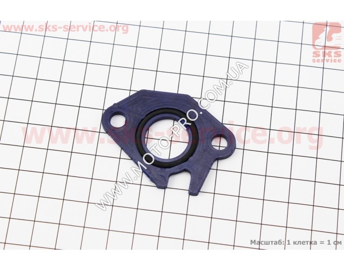 Прокладка патрубка карбюратора Honda DIO AF34/35 (пластмасс) d-18mm + манжет (347715)