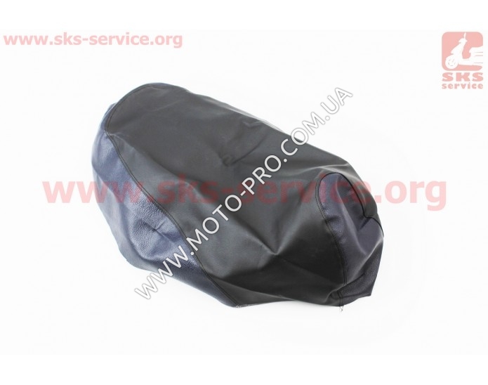 Чехол сидения Honda DIO AF34 (эластичный, прочный материал) черный/синий