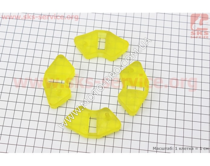Демпферная резинка заднего спицованного колеса (к-кт 4шт) "СИЛИКОН"