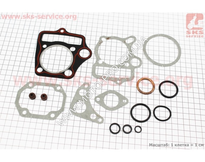 Прокладки поршневий к-кт 125cc 54мм (327072)