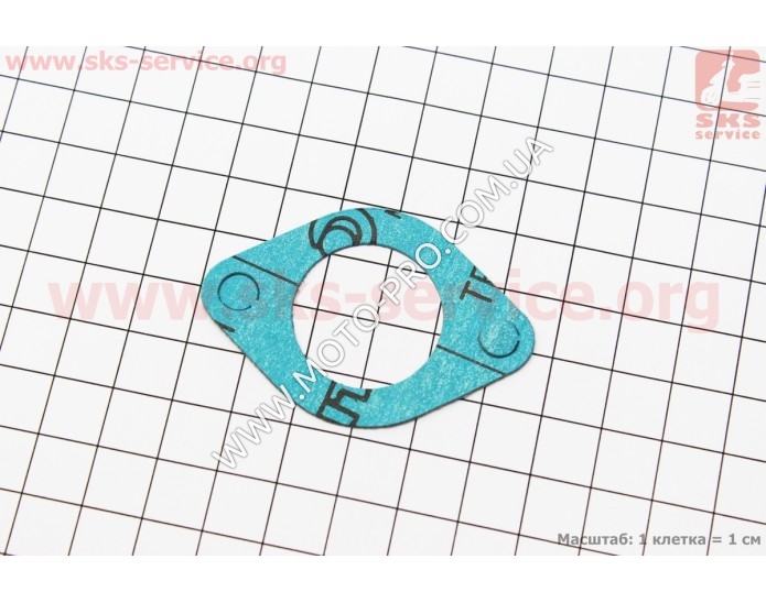 Прокладка патрубка карбюратора (безазбестова) (338567)