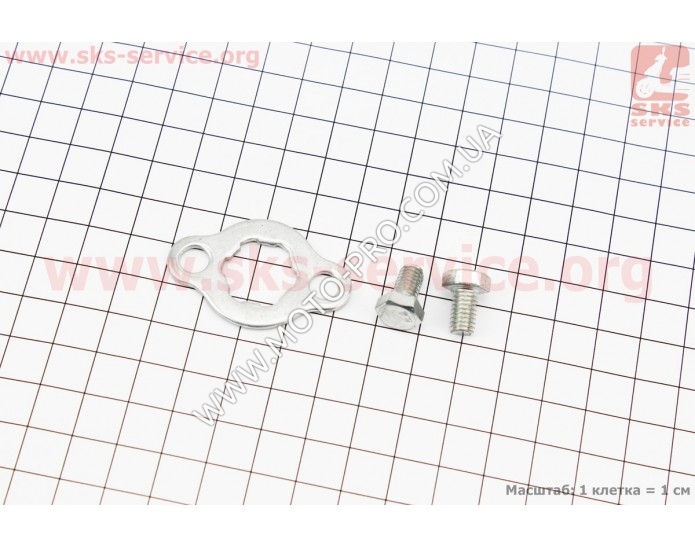 Шайба фіксатор передньої зірки + болти